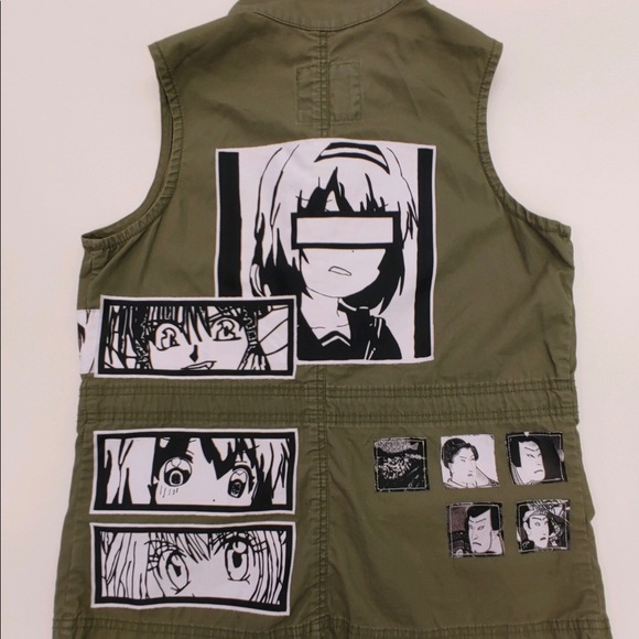 Anime Upcycled vest - Picture 4 of 4